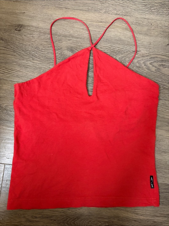 Armani Exchange Tops - Armani Exchange Bright Red Cotton Blend Top
